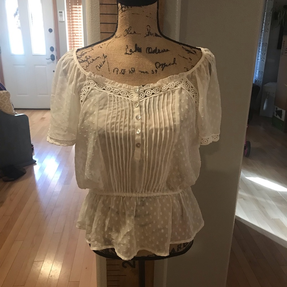 Cream blouse